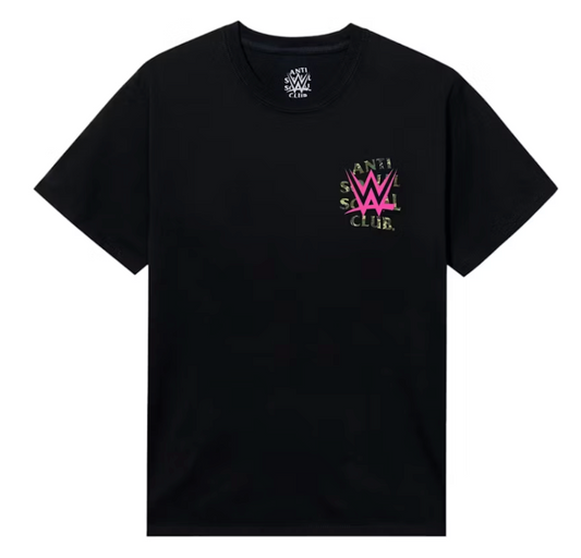 Anti Social Social Club x WWE Lockout Tee Black