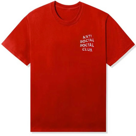 Anti Social Social Club Partly Cloudy Red Tee