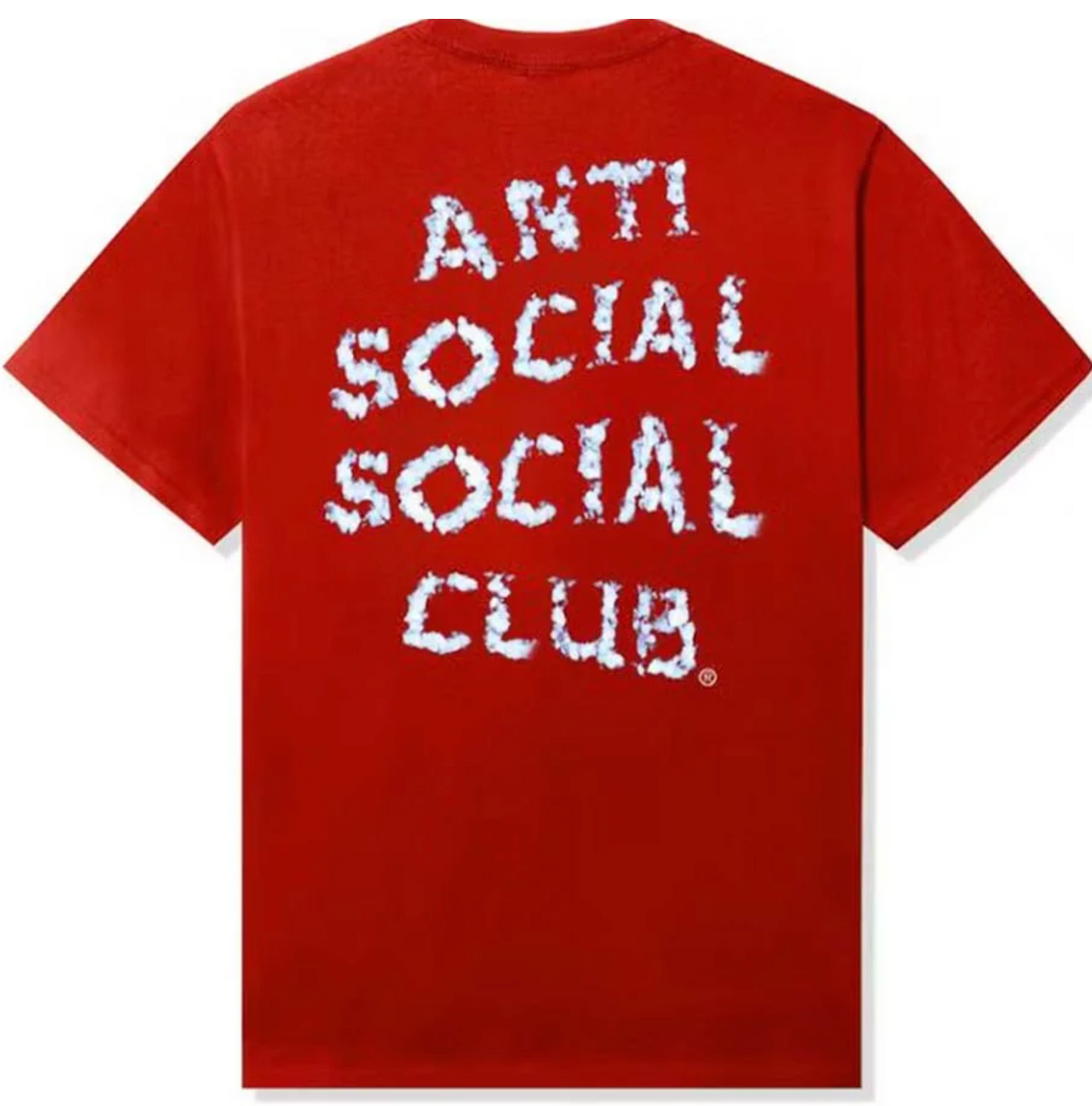 Anti Social Social Club Partly Cloudy Red Tee