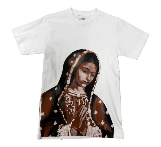 Heaven Virgen De Guadalupe/ Arc Logo (White/Brown)