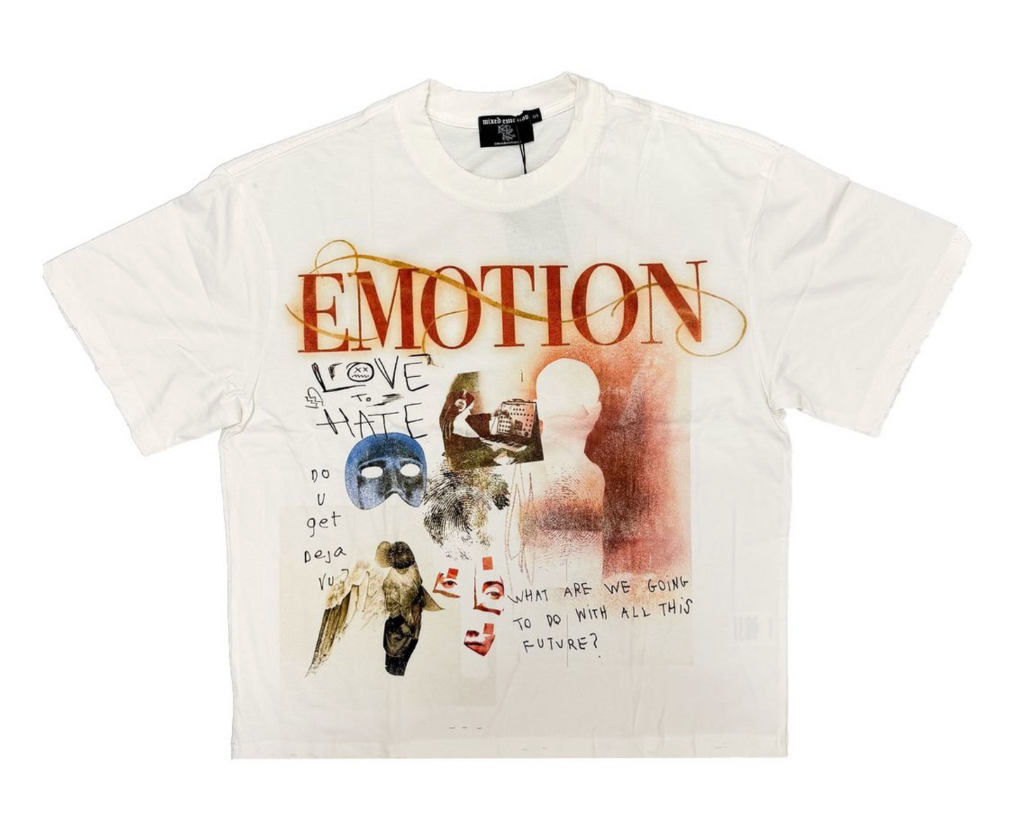 Mixed Emotions White Deja Vu Tee