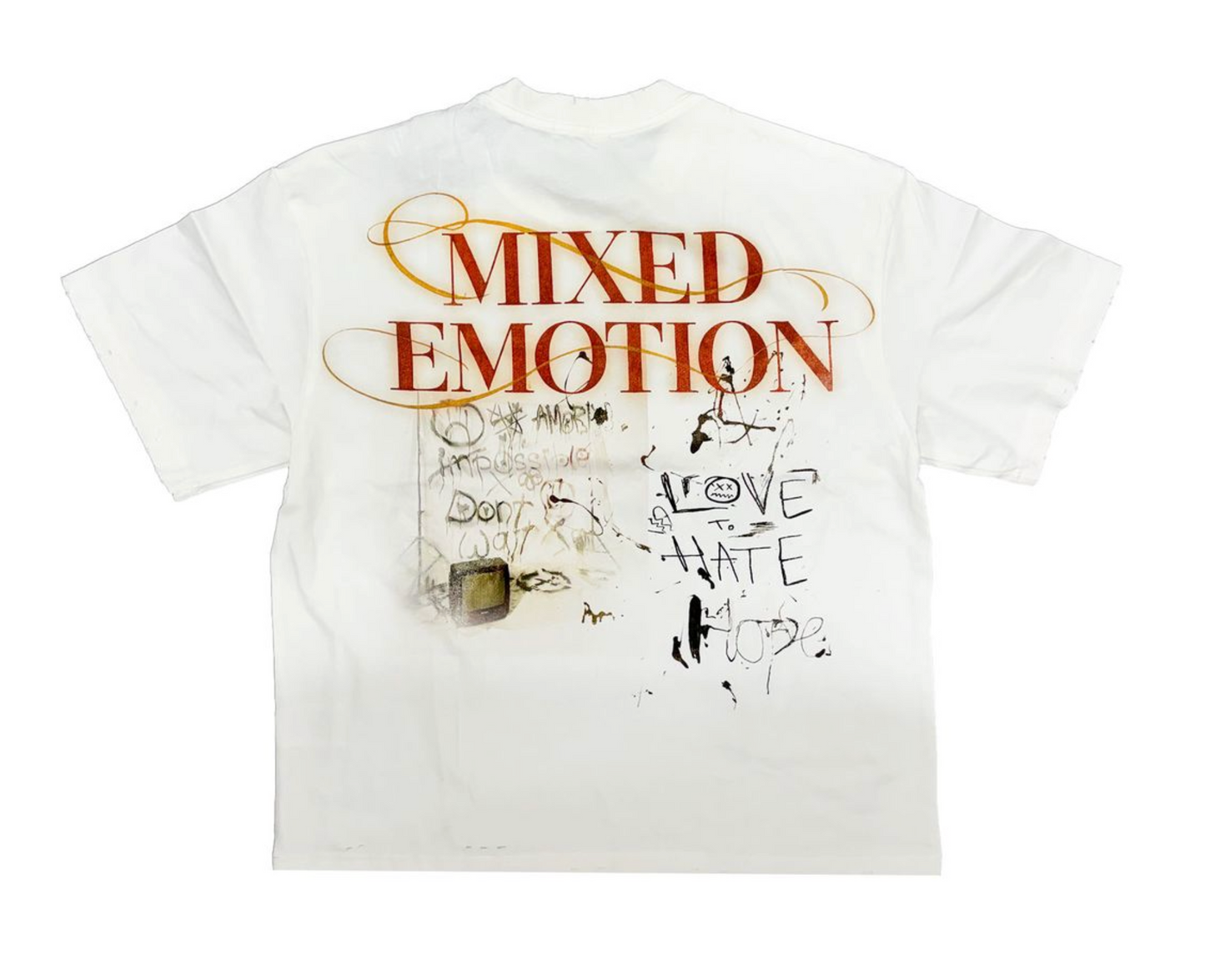 Mixed Emotions White Deja Vu Tee