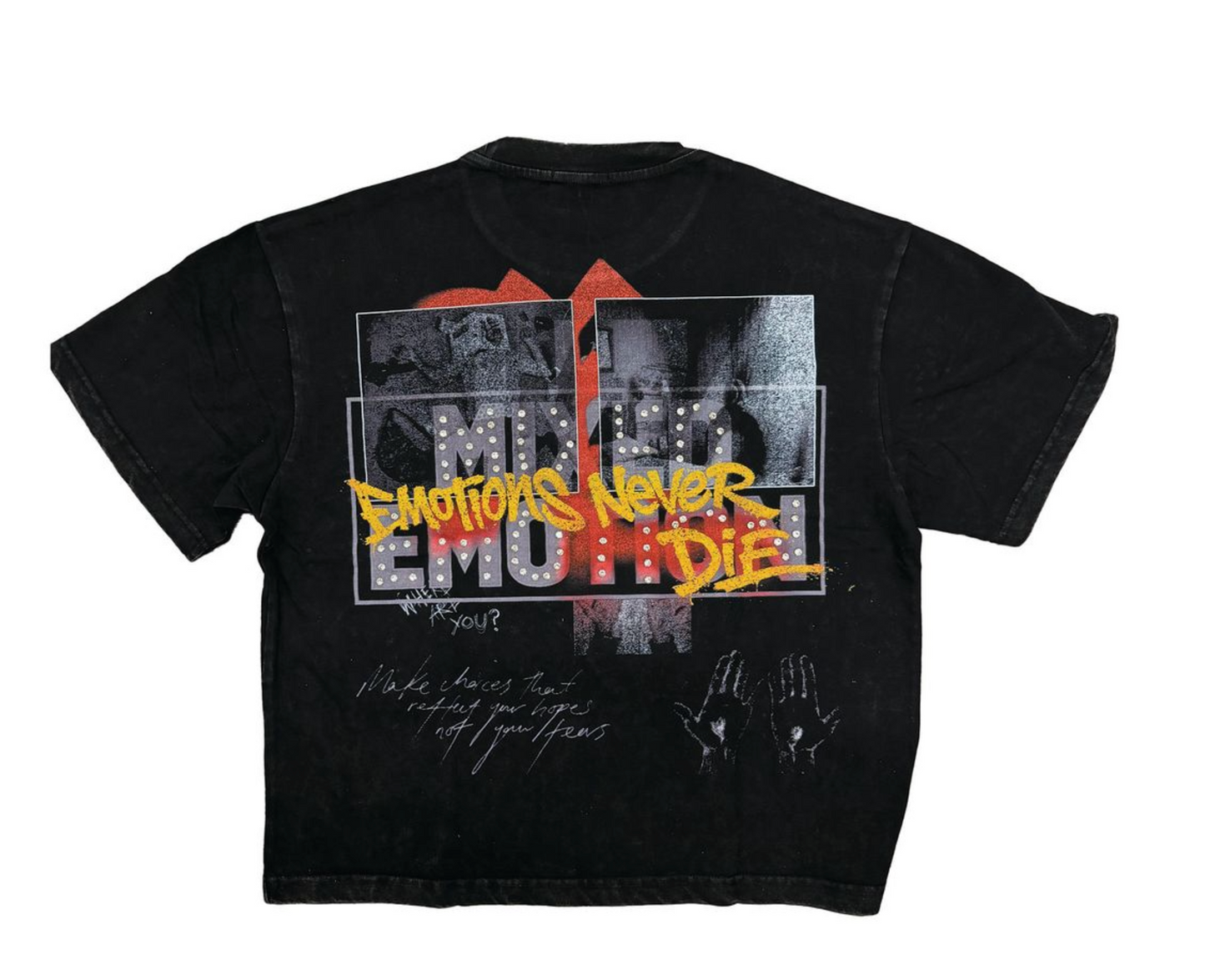 Mixed Emotions Black Tunes Tee