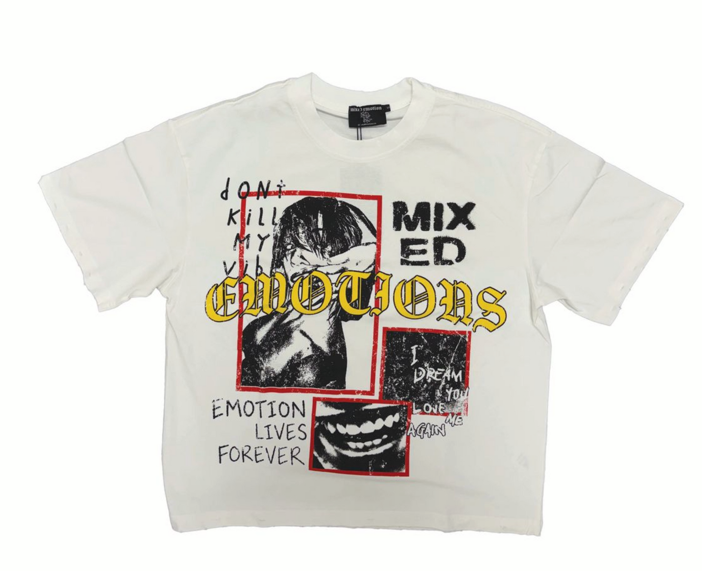 Mixed Emotions White Forever Tee