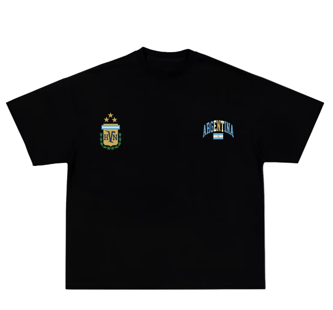 Heaven “Argentina ” Black T-shirt