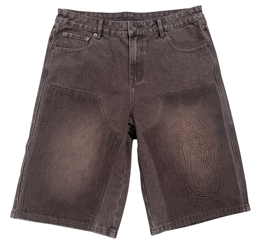 Heaven Carpenter Denim Shorts Brown