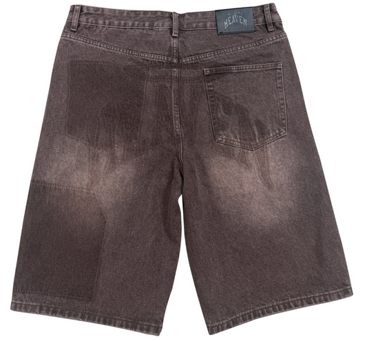Heaven Carpenter Denim Shorts Brown