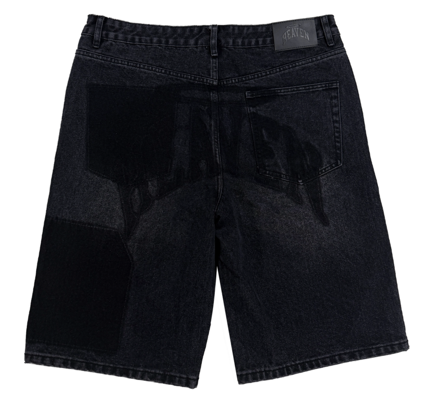 Heaven Carpenter Denim Shorts Black