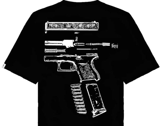 No Weapon Formed Oversized Tee Black/White