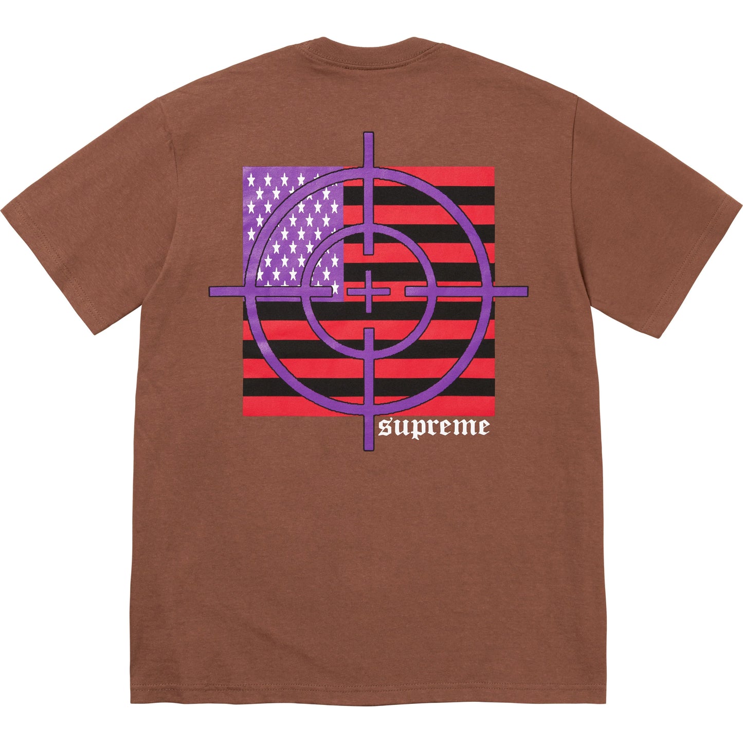 Supreme Target Tee Brown