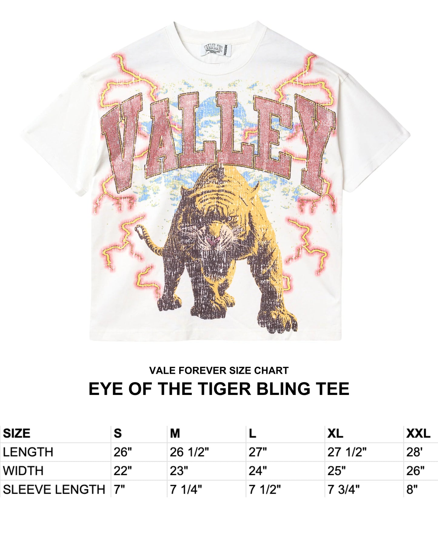 Vale Forever Eye Of The Tiger Bling Tee