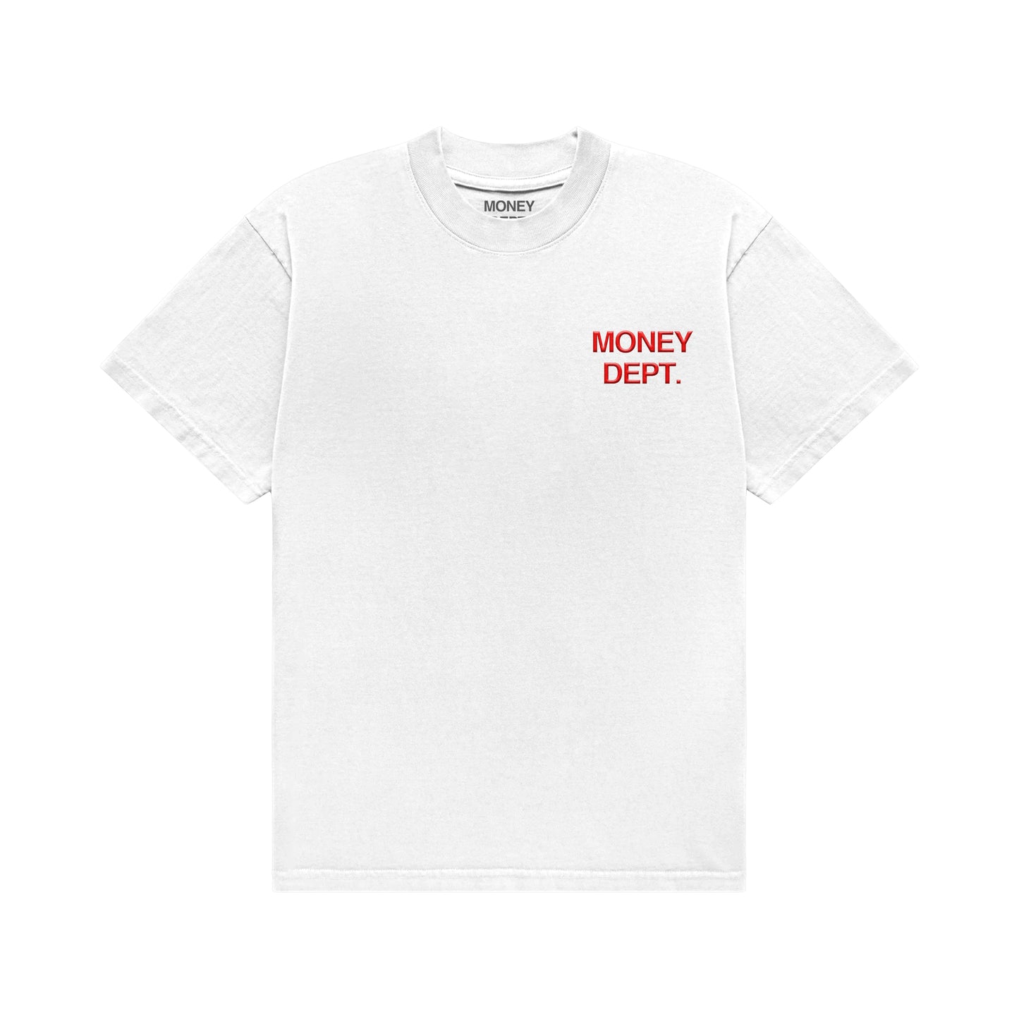 Money Dept. White/Red Classic Tee