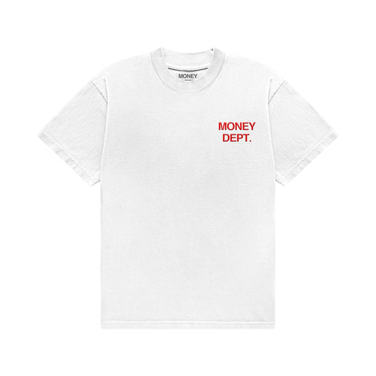 Money Dept. White/Red Classic Tee