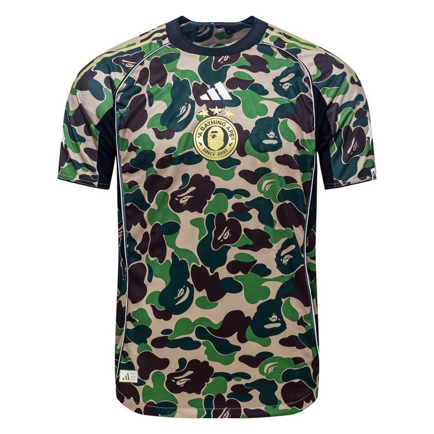 Adidas x Bape Green Camo Jersey Player Edition