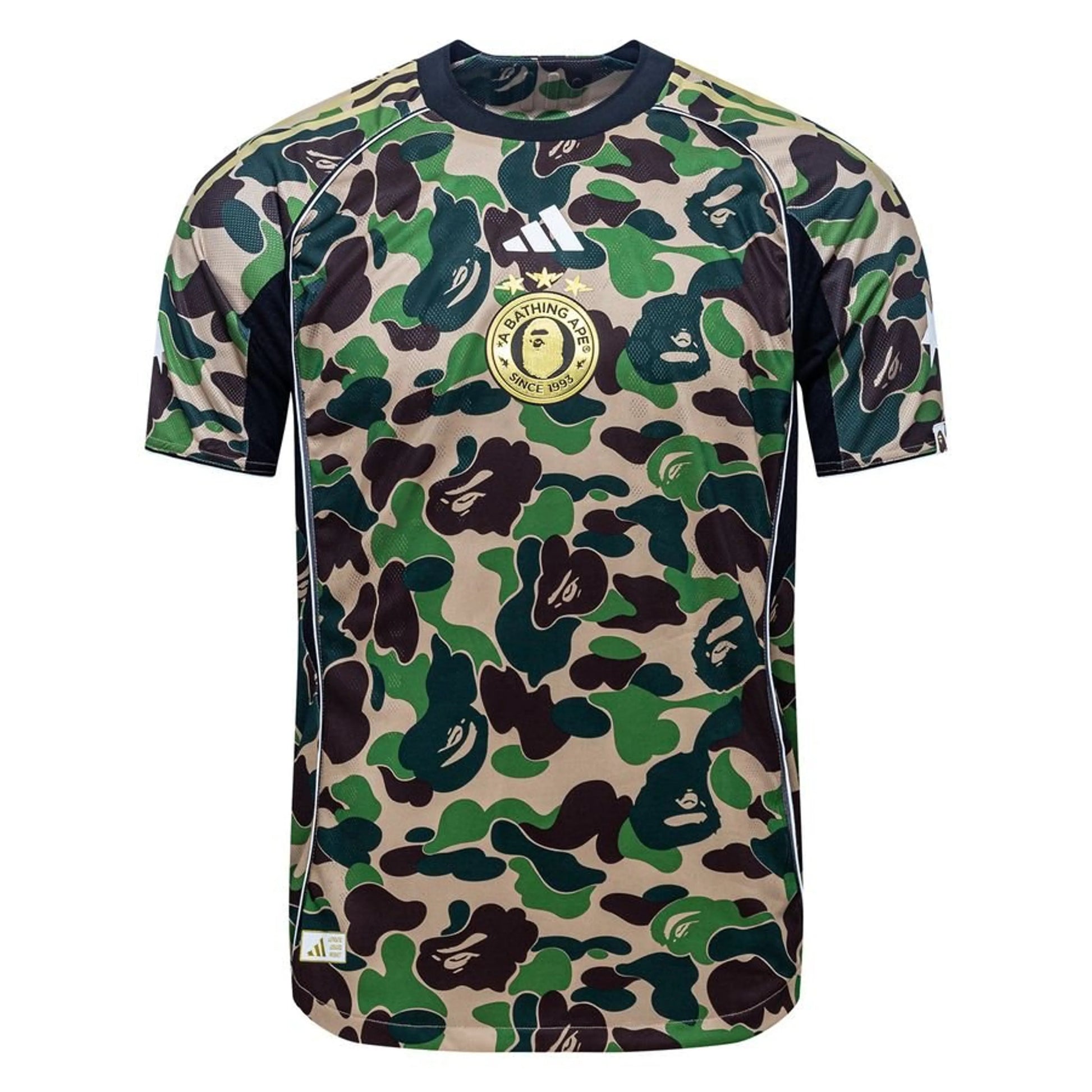 Adidas x Bape Green Camo Jersey Player Edition