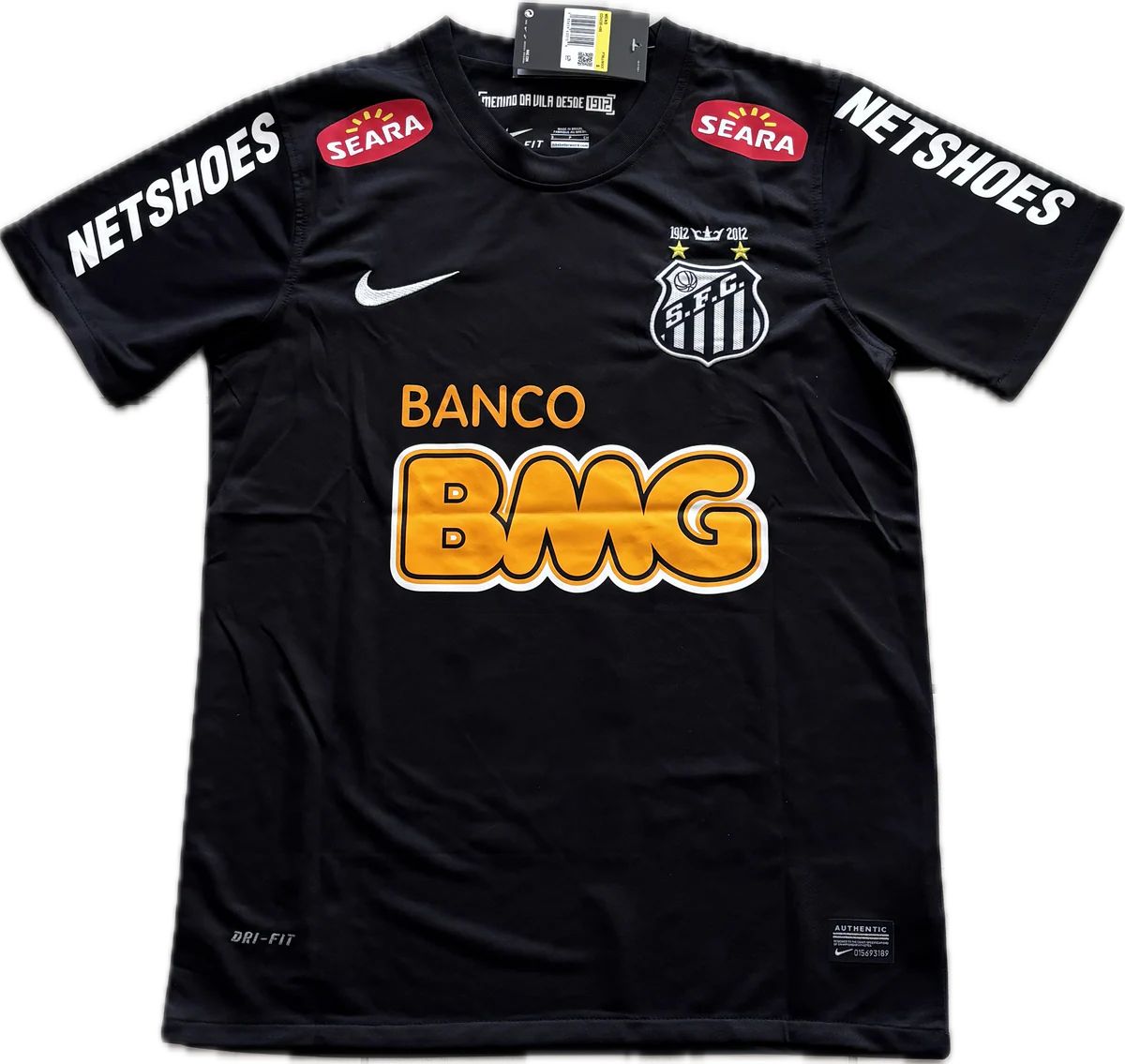 Santos Neymar 2011/12 Black Jersey