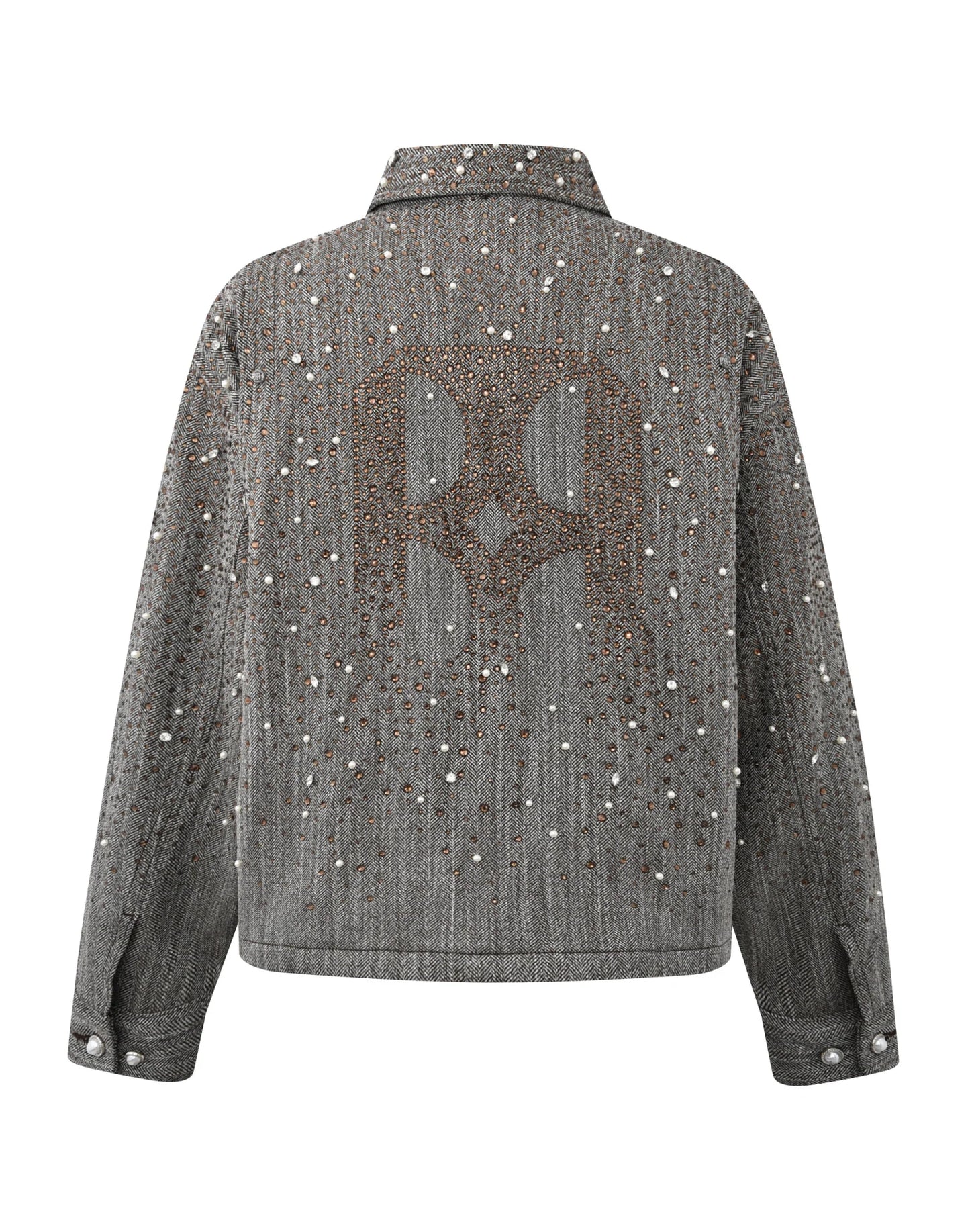 Birth Of A Royal Child 20K Diamond Zipper Jacket Brown