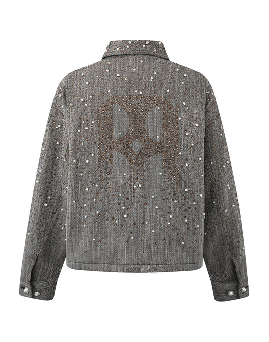 Birth Of A Royal Child 20K Diamond Zipper Jacket Brown