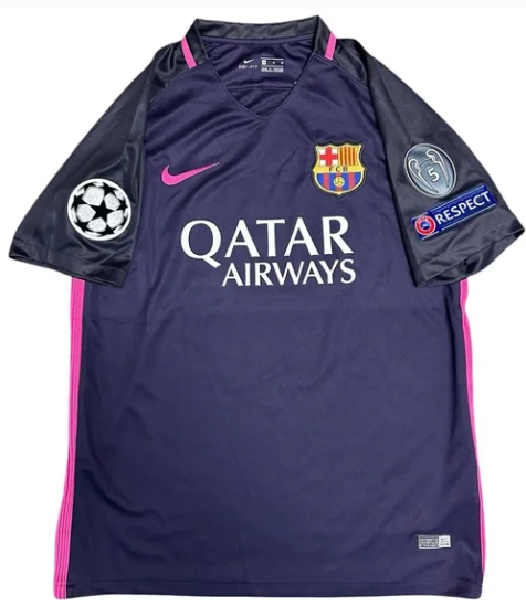 Barcelona 2016-17 Messi Away Jersey