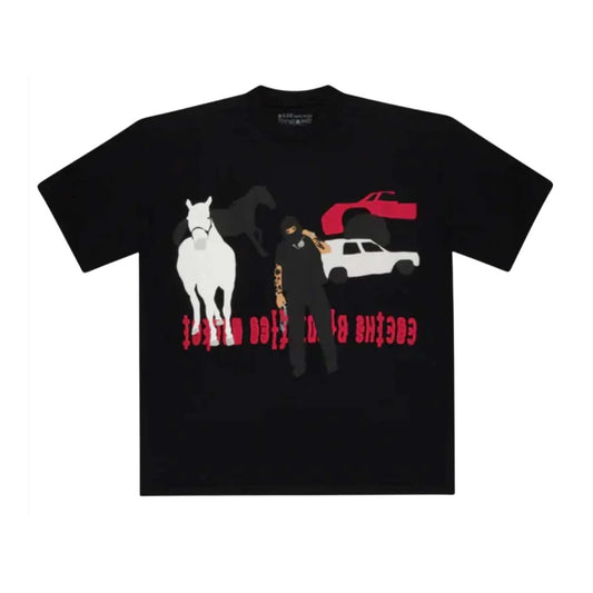 Cactus Plant Flea Market x Yeat Lyfestyle Tee Black