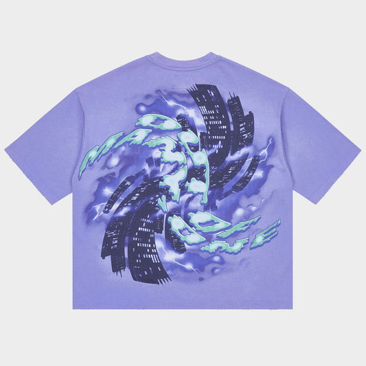 Godspeed Liberty Tears T-Shirt Purple Wash