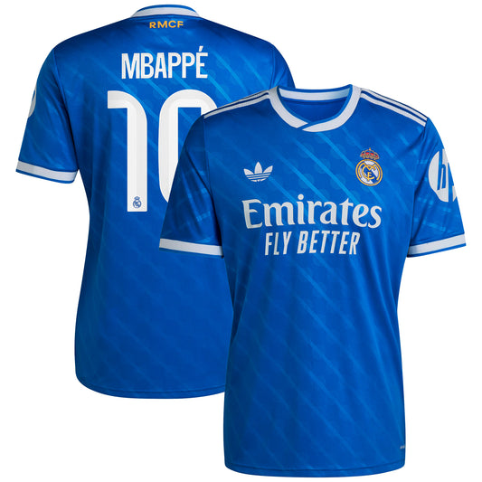 Real Madrid Mbappe Third Blue Jersey