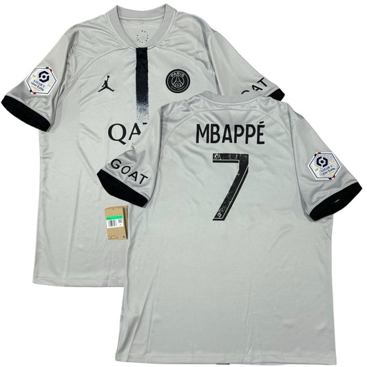 PSG Mbappe Grey 2022/23 Away Jersey