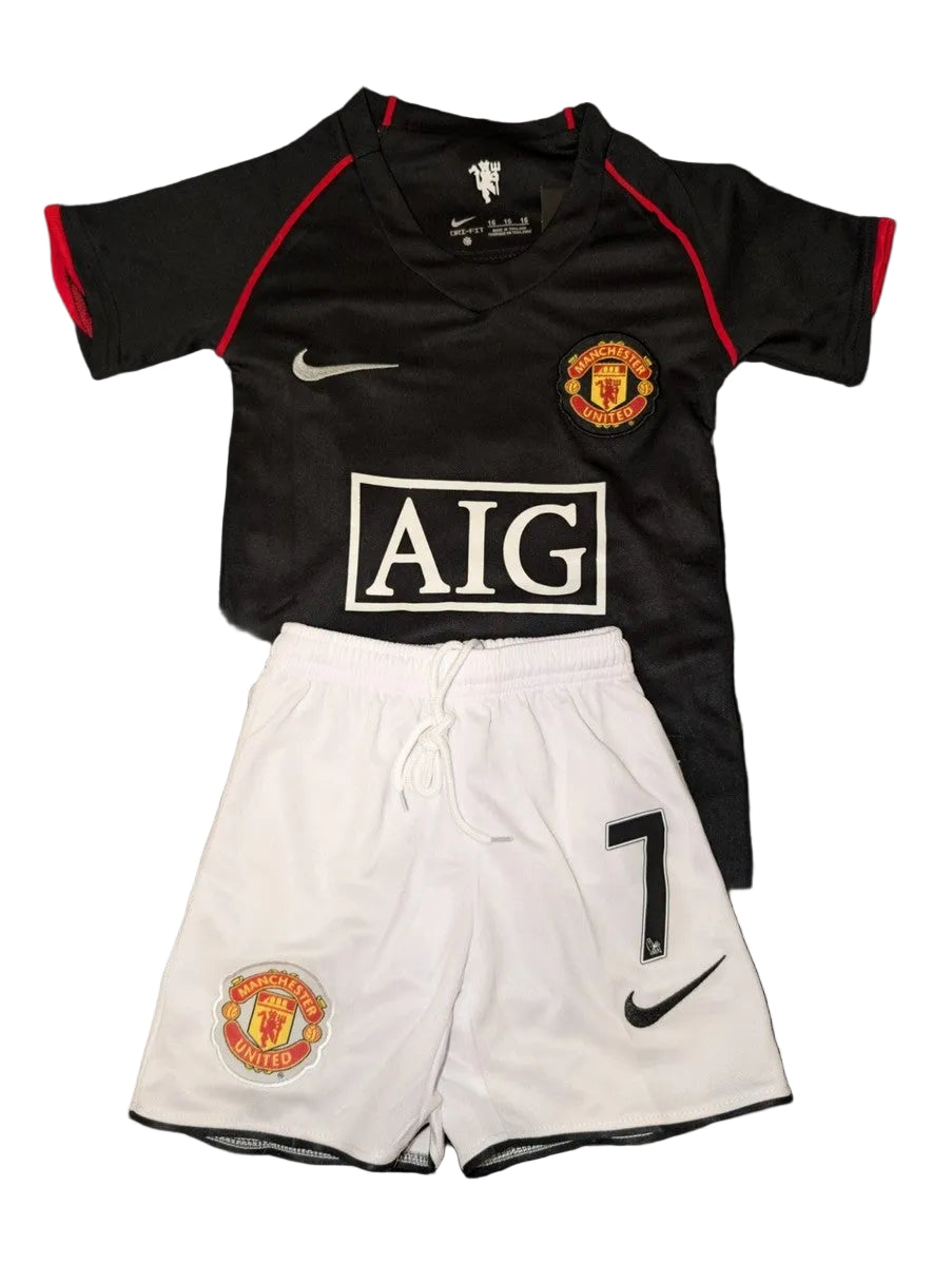 Manchester United Ronaldo 2008 Black Kids Set
