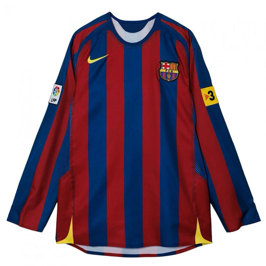 Barcelona Ronaldinho Longe Sleeve 2006 Home Jersey