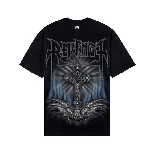 Revenge Airbrush Metal Tee Black