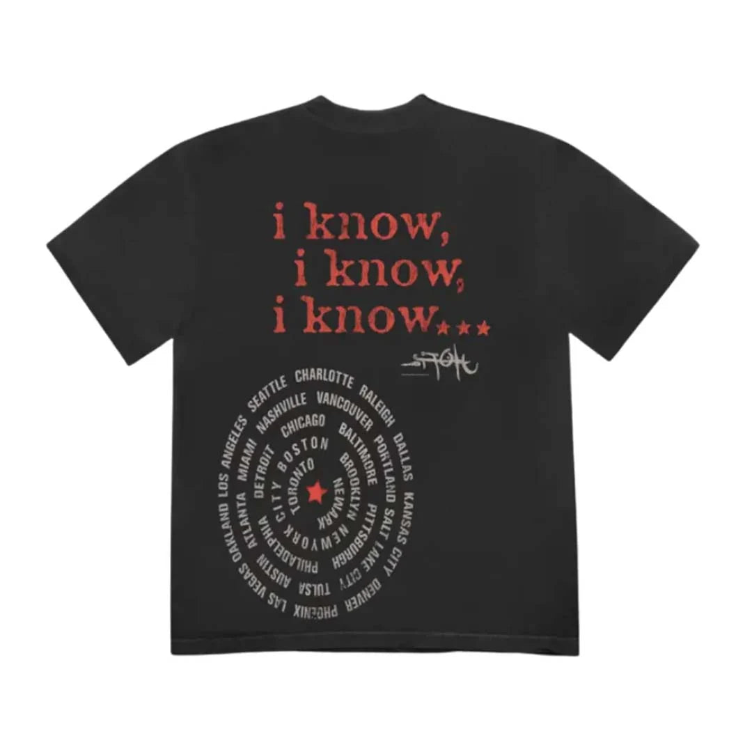 Travis Scott Face Tee Black