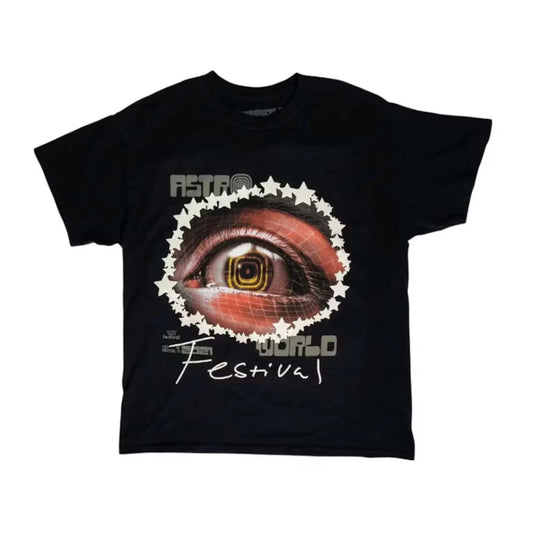 Travis Scott Starry Eyed Tee Black